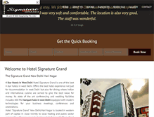 Tablet Screenshot of hotelsignaturegrand.com